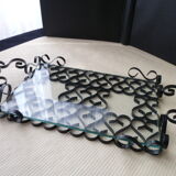 Wrought iron serving tray