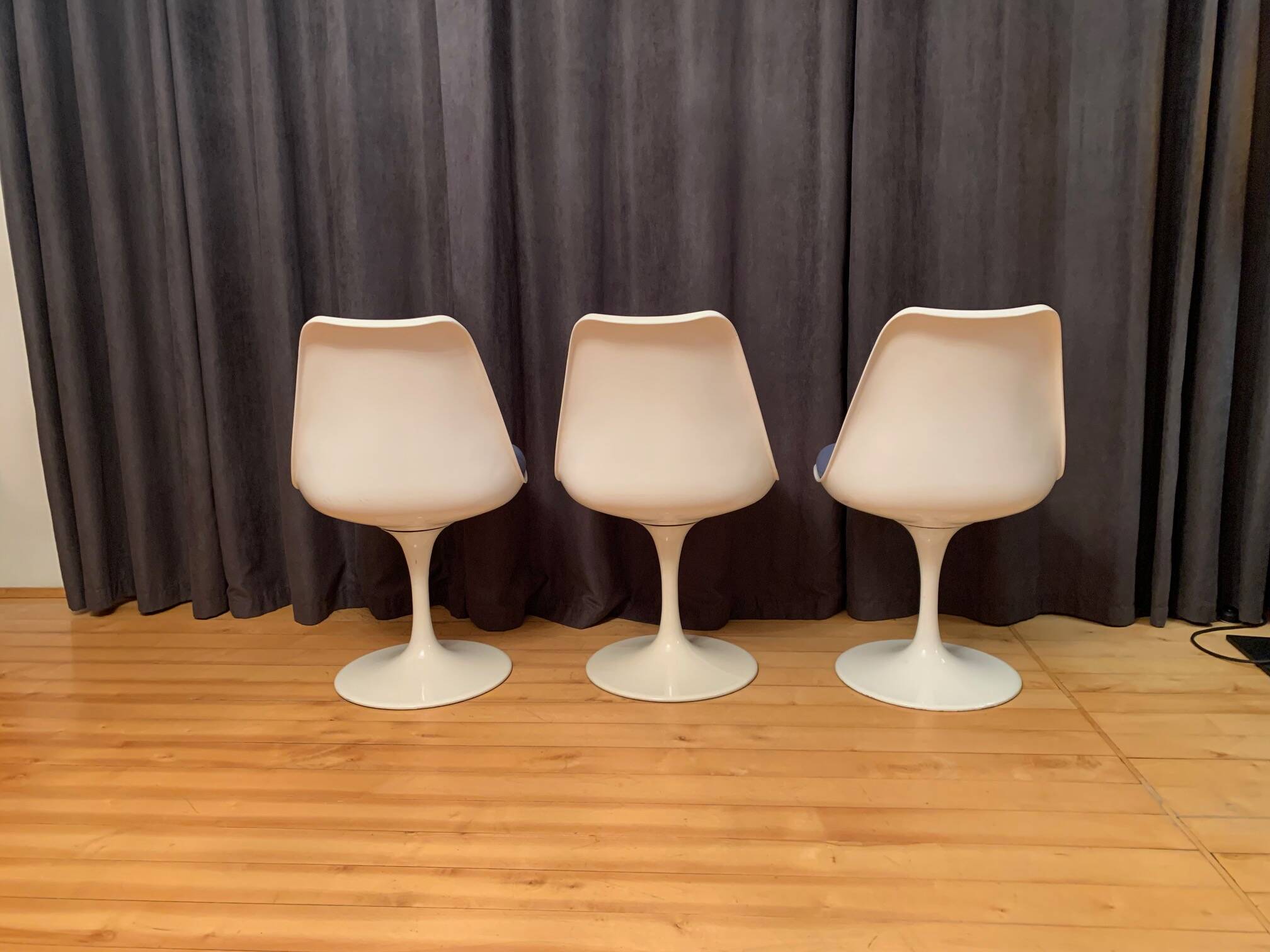 Set of three Tulip chairs, Rudi Bonzanini, Italy, 1970s