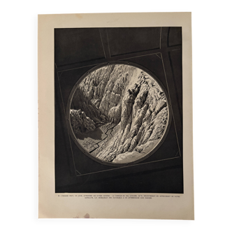 An old illustration of the lunar surface - 1930