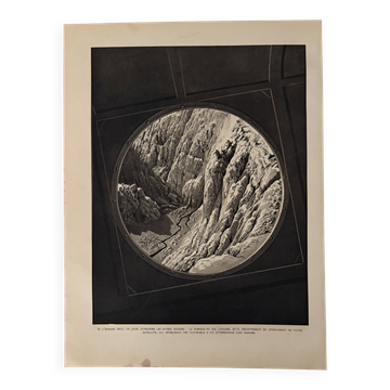 An old illustration of the lunar surface - 1930