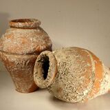 Two ceramic takotsubo pots - Japan