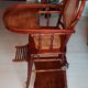 High chair wood and cannage