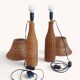 Pair of Table Lamps in Handwoven Wicker and Rattan, France, 1960s