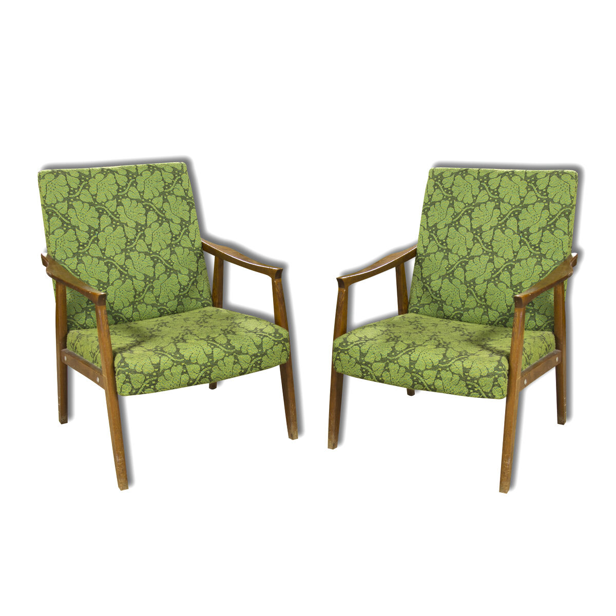 Pair of chairs Danish style of mid-century 1960
