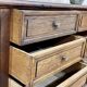 Long low oak countertop with 12 drawers - early XXth