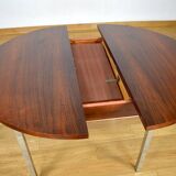 Rosewood and Chrome Dining Table 1960