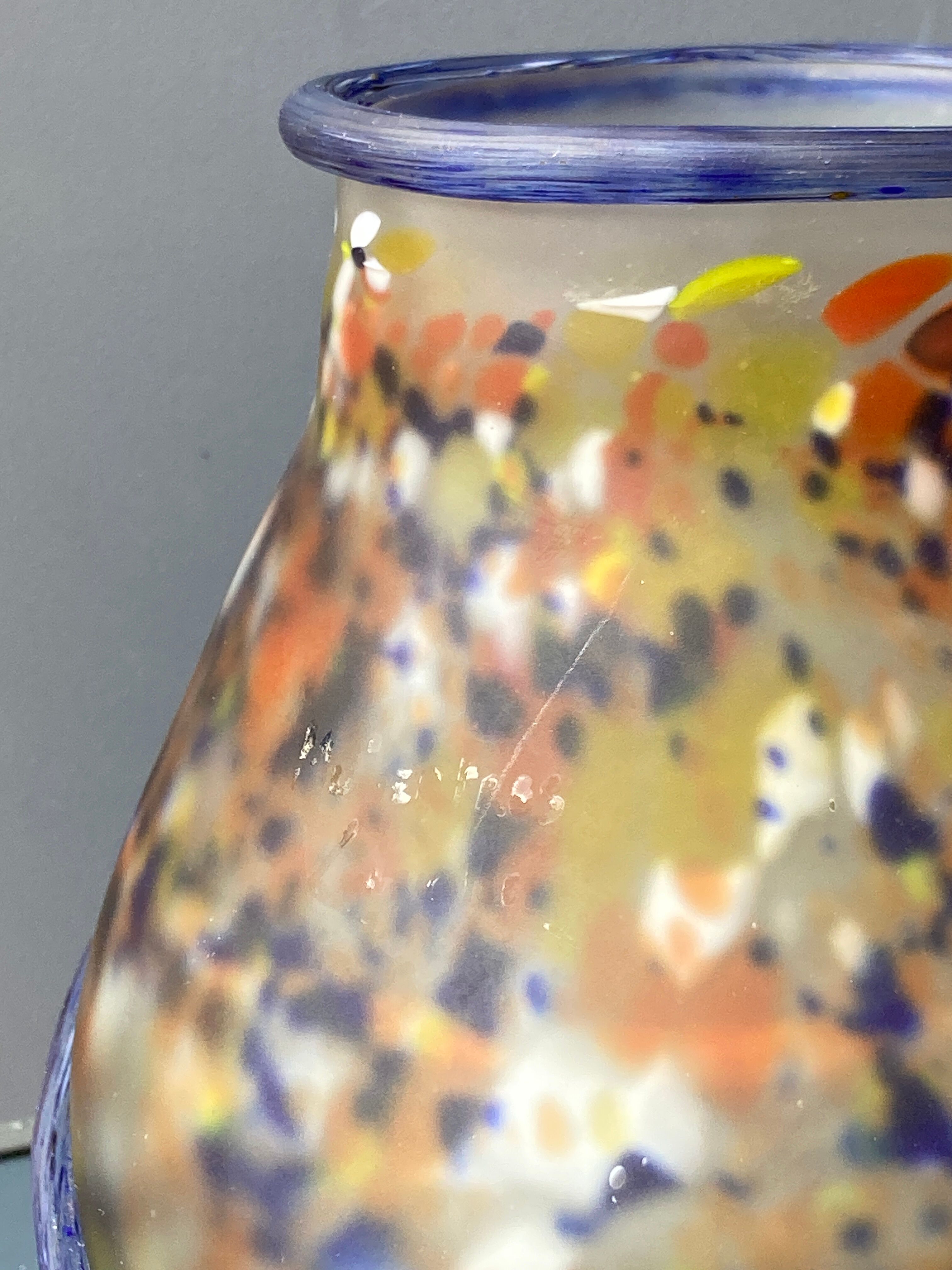 Art Deco vase in glass paste - Muller Frères Luneville