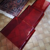 Set of 3 tables in plexiglas
