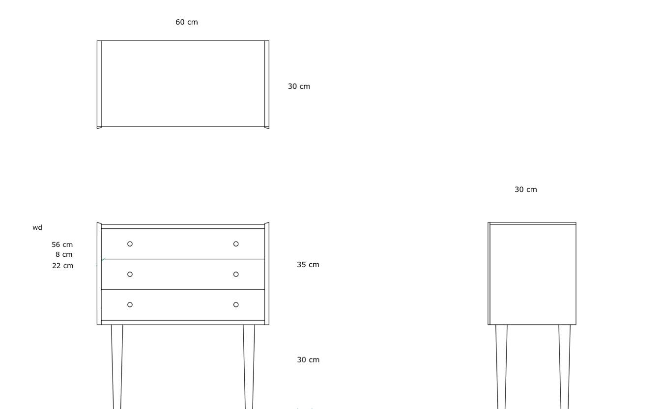 Small chest of drawers