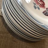 Set of 14 “Magali” Sarreguemines flat plates