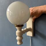 Vintage wall lamp in opaline glass