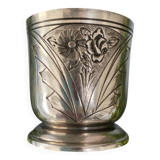 Antique silver-plated egg cup