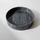 Large vintage marble bowl from the 1970s, dark grey.