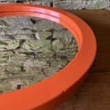 Miroir en bois orange