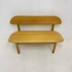 Vintage Danish Ansager mobler solid wooden bench , 1970s