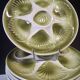 6 oyster/shellfish plates from Moulin des Loups in very good condition.
