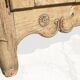 3-door sideboard in light oak, late 18th century, carved rustic work