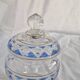 3 Antique Pieces Cut Crystal, Enameled - Early 20th Century