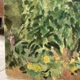 Watercolor landscape signed and dated 1973