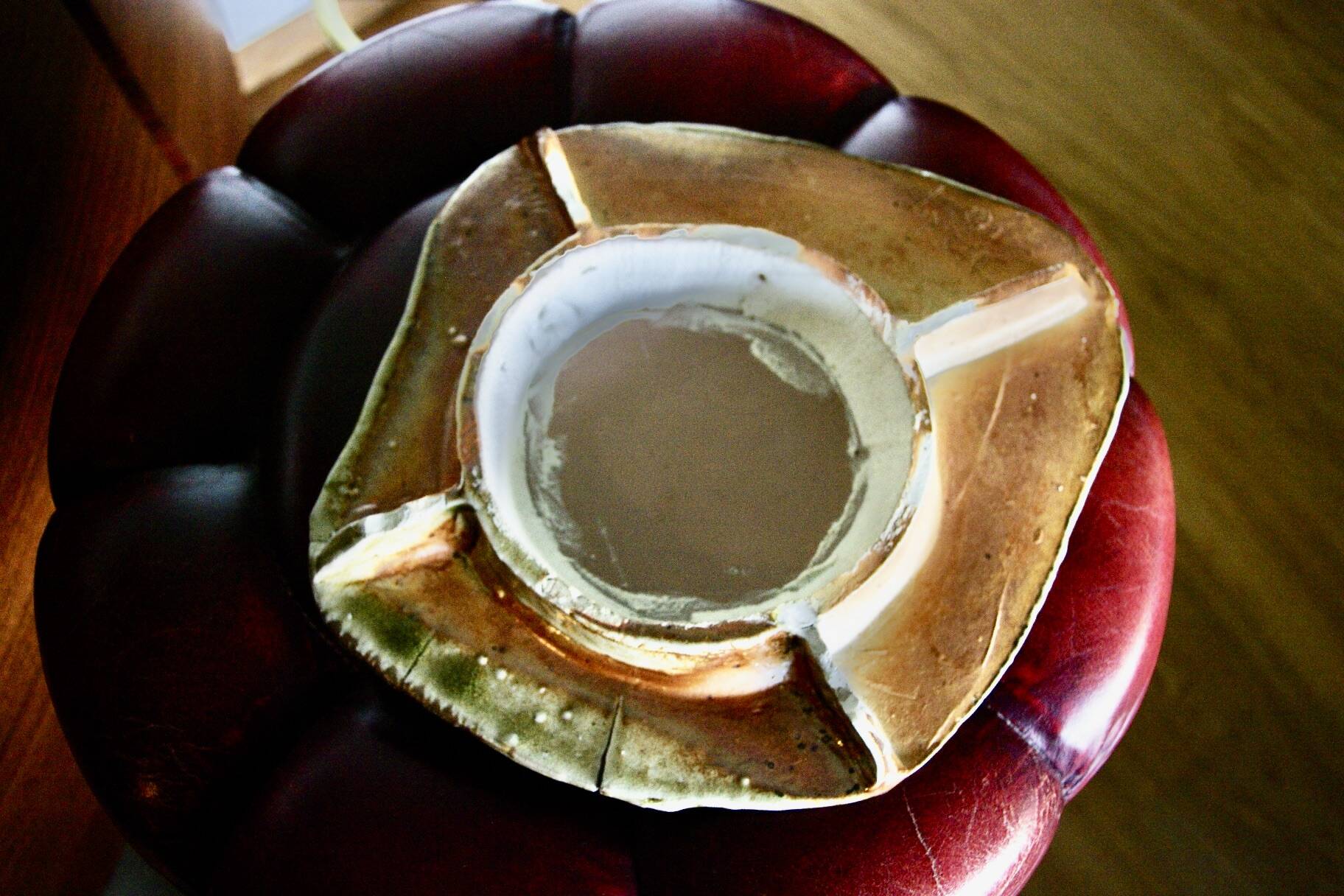 Vintage sandstone mirror from La Borne by Bruno H'dry 1960