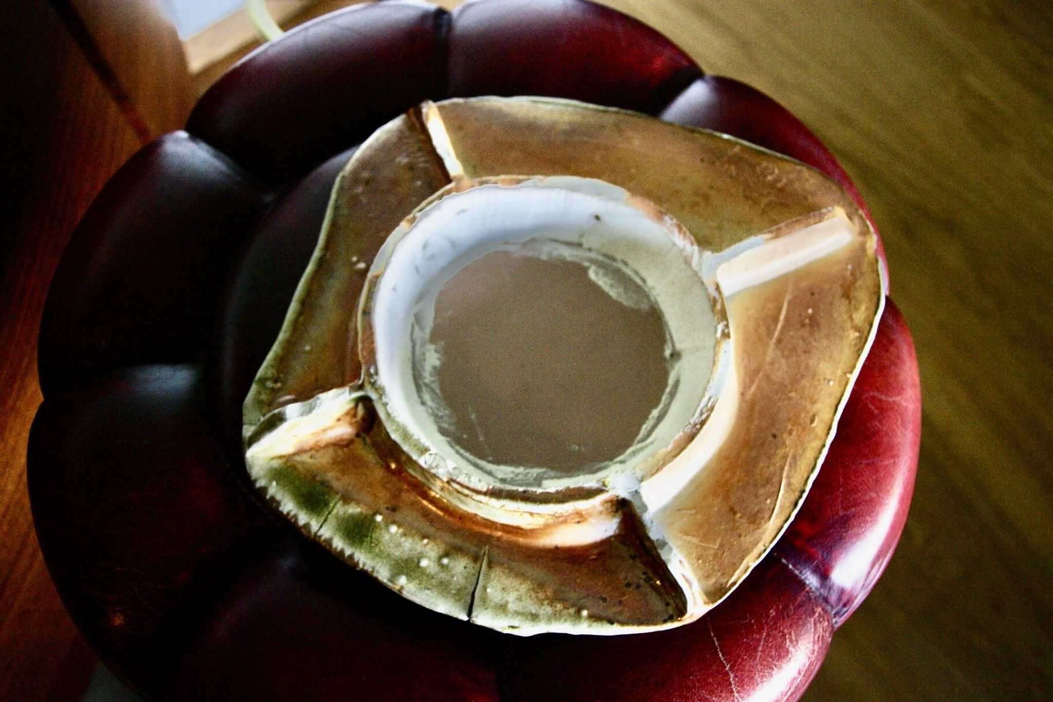 Vintage sandstone mirror from La Borne by Bruno H'dry 1960
