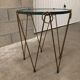 Art deco pedestal table wrought iron