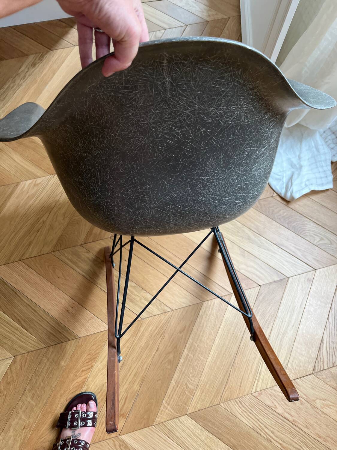 Original Eames Hermann Miller Fiberglass RAR Rocking Chair