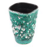 Vase fat lava turquoise