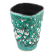Fat lava turquoise vase