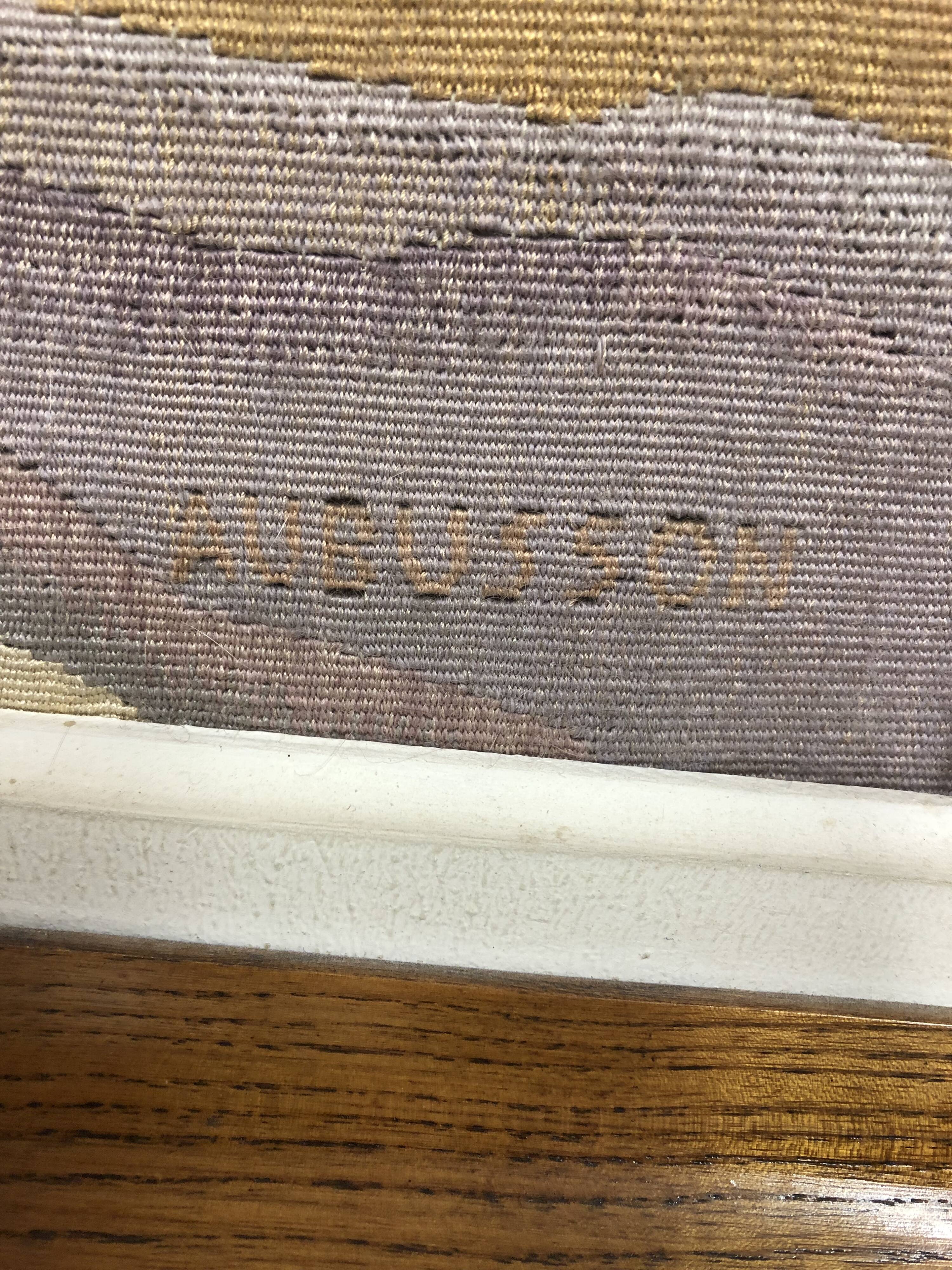 framed aubusson tapestry