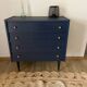 Vintage dark blue chest of drawers
