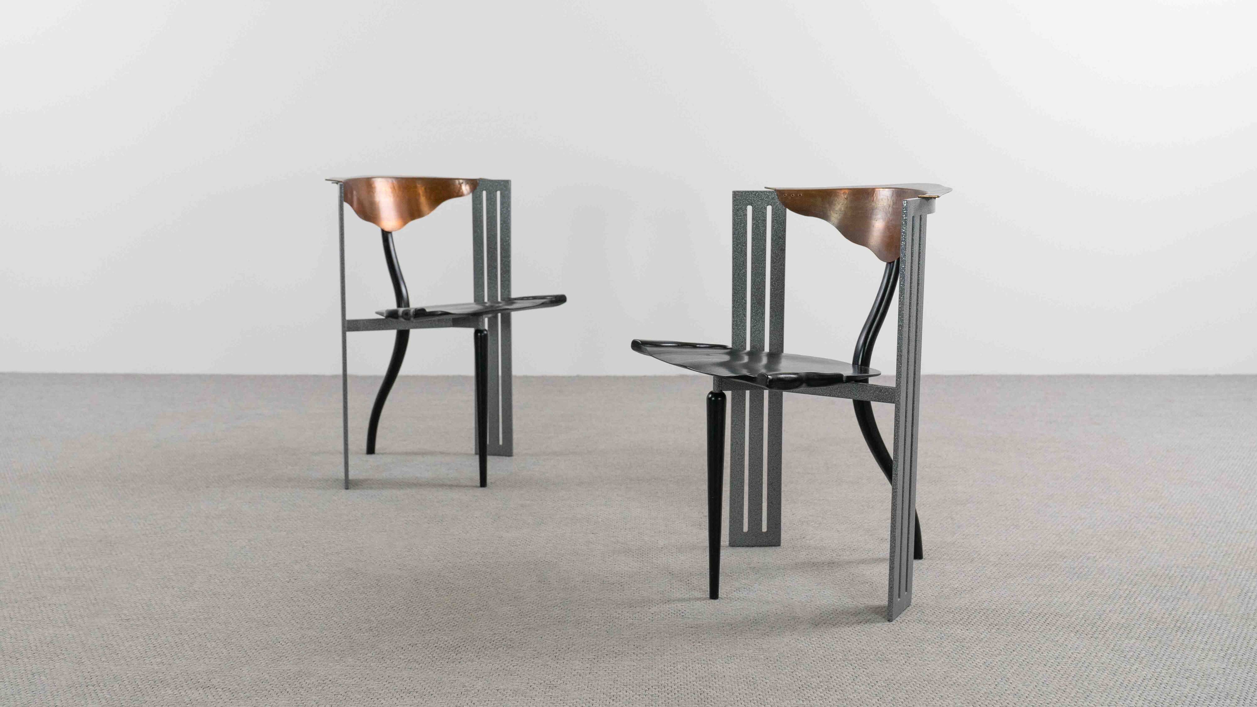 Pair Ota Otanek Chairs by Borek Sipek fort Vitra
