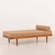 Scandinavian mid century daybed in natural boucle fabric, Denmark 1960s