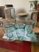 Lot de 8 bocaux, carafe et verre 100% recyclé