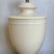 Vintage cracked ceramic lamp foot