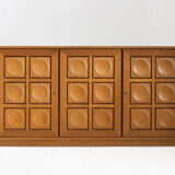 Vintage brutalist sideboard 1970s Gerhard Bartels