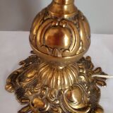 Pair of bronze gooseneck lamps