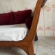 Empire style daybed (19th century) + new mattress (sleeping area 180x73cm), walnut chaise longue