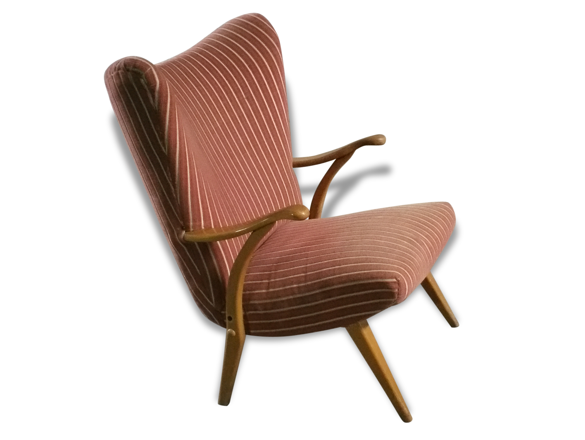 1 armchair Bergere chair wing Scandinavian Danish 50s 60s