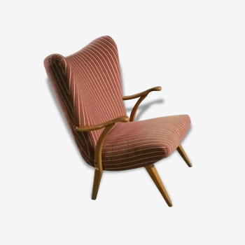 1 armchair Bergere chair wing Scandinavian Danish 50s 60s