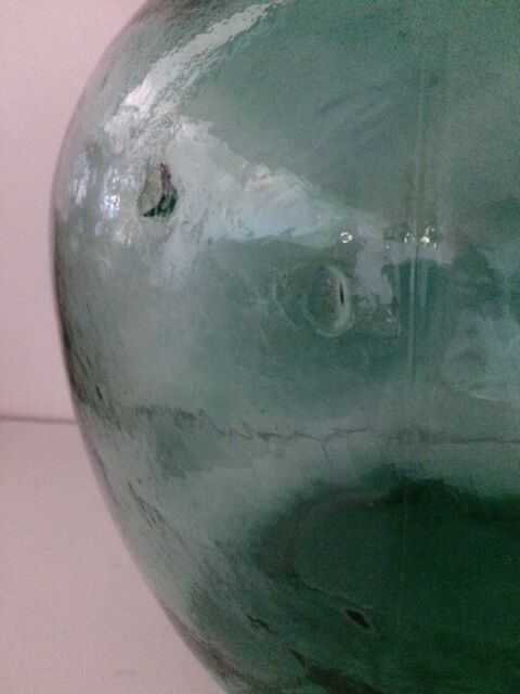 A very nice blue green about 15 l demijohn