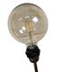 Lampadaire/lampe de table vintage bleue en verre