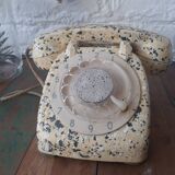 Vintage phone terrazzo effect 1963