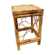 Tabouret bambou brûlé années 50
