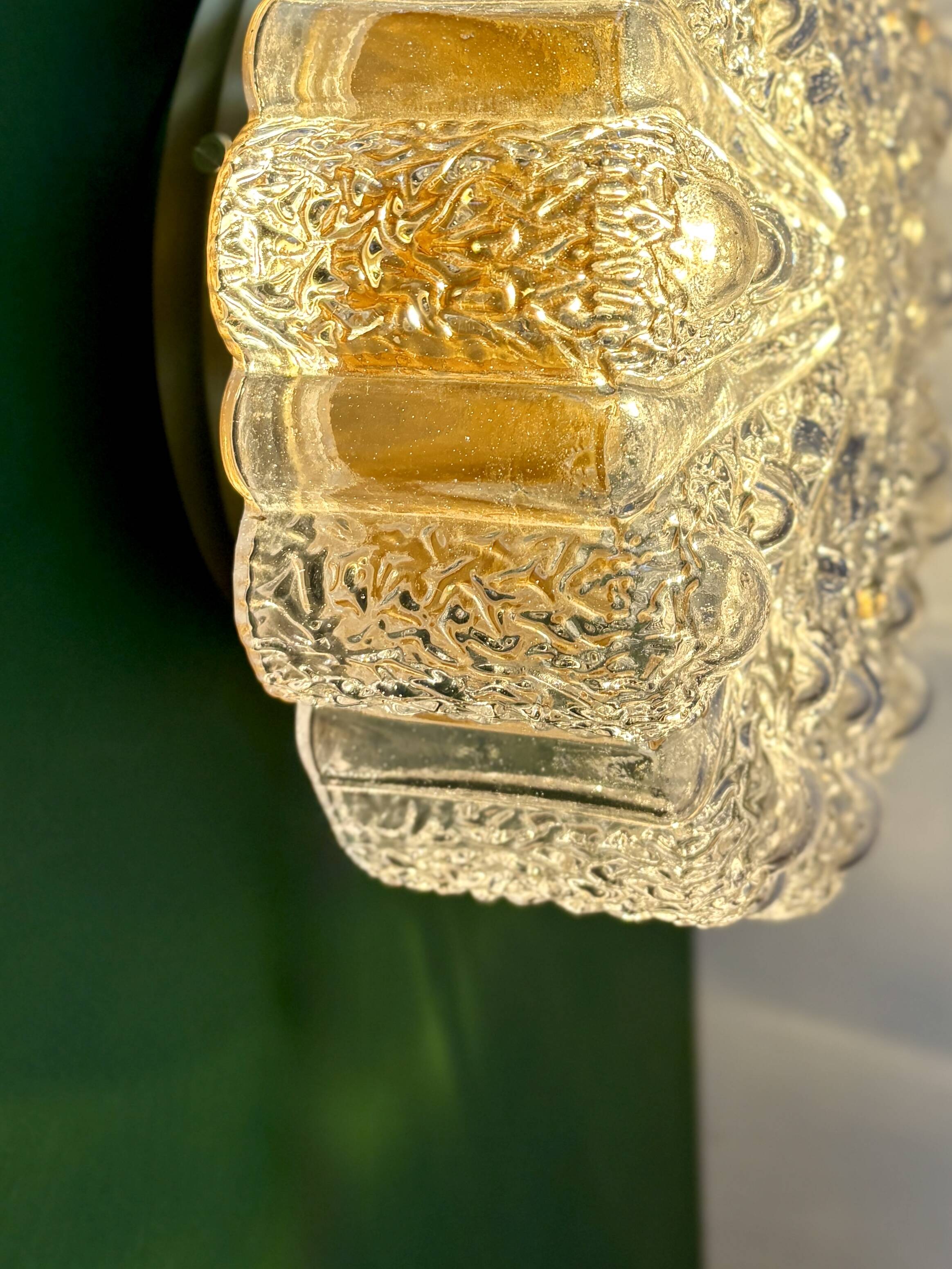 Vintage glass moulded globe wall/ceiling light.