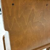 Nesting walnut chairs, Sauder designare, 1960s, USA
