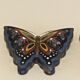 Enamelled brass butterfly box