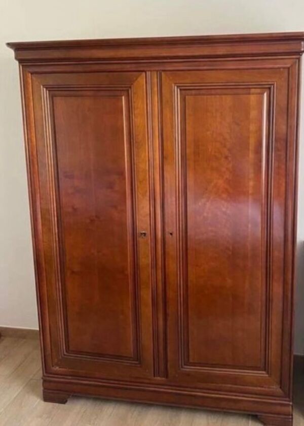 Armoire en merisier, armoire style Louis Philippe