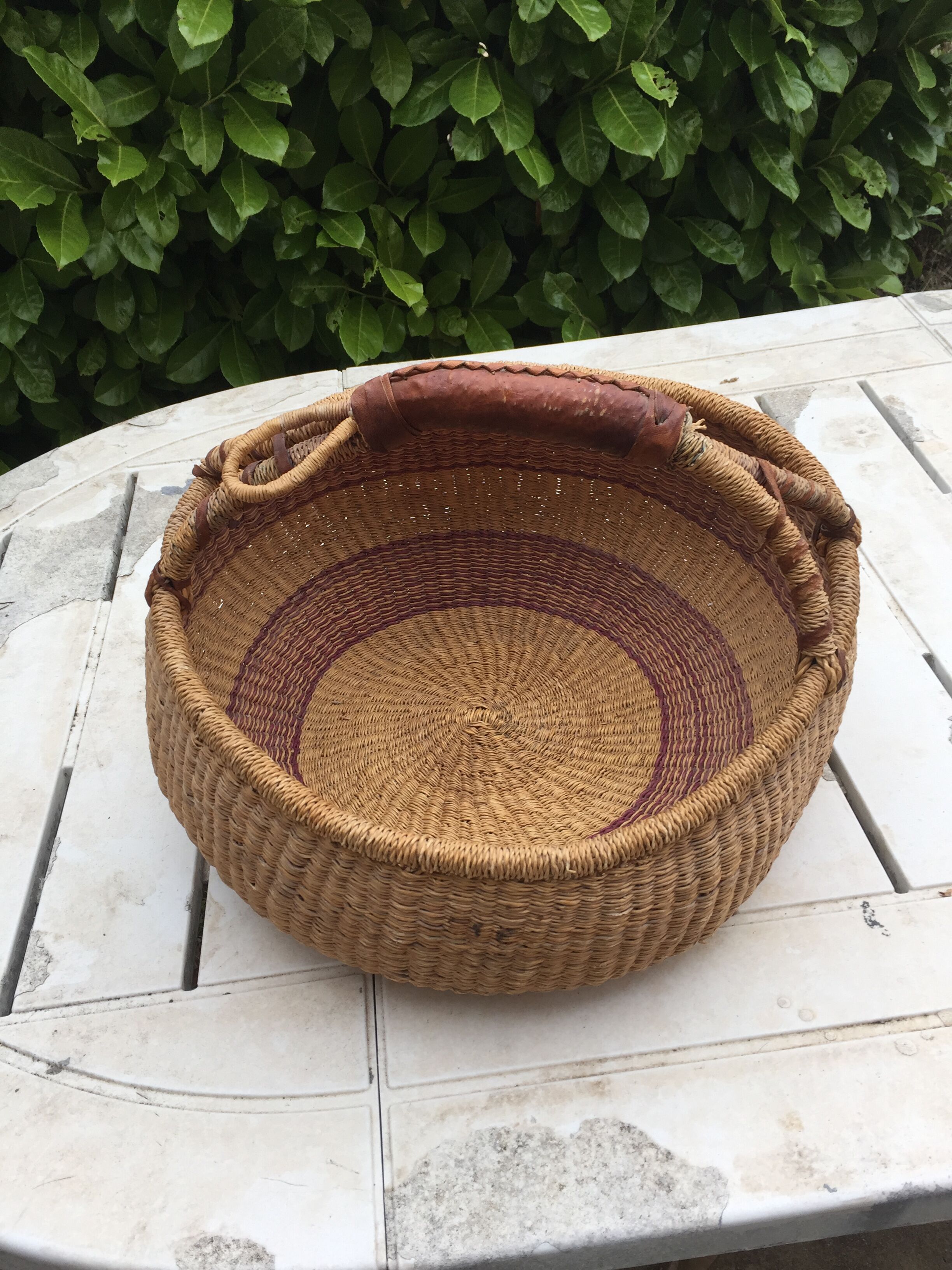 Lot of two former African baskets