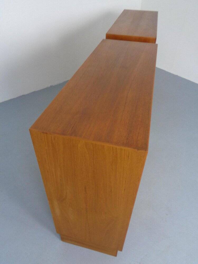 Large teak chest by H. W. Klein for Bramin, 1960s